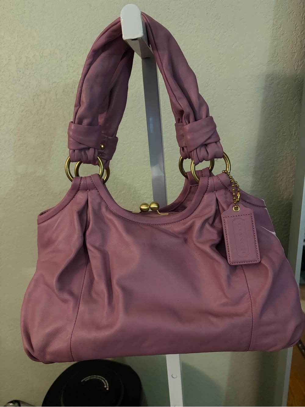 Coach Parker kisslock hobo satchel